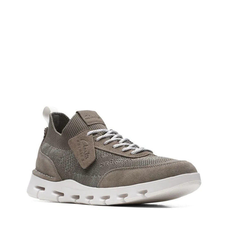 Chaussures derby Clarks pour homme, modèle Nature X Go Dark Grey Combi, gris