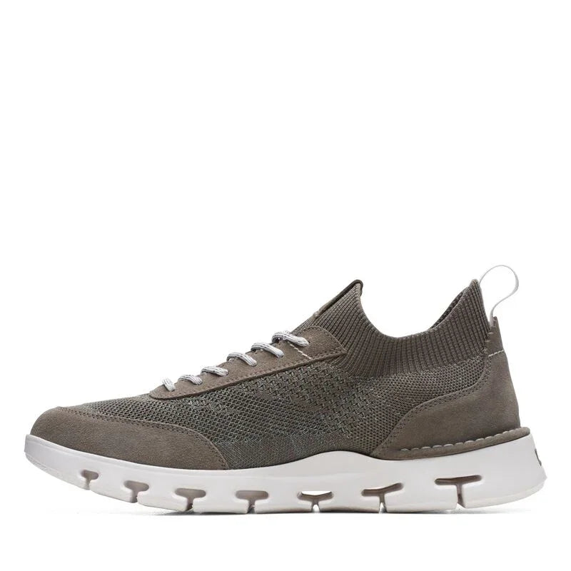 Chaussures derby Clarks pour homme, modèle Nature X Go Dark Grey Combi, gris