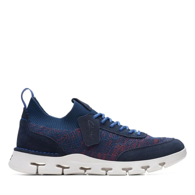Sneakers De La Marca Clarks Para Hombre Modelo Nature X Go Navy Combi En Color Azul