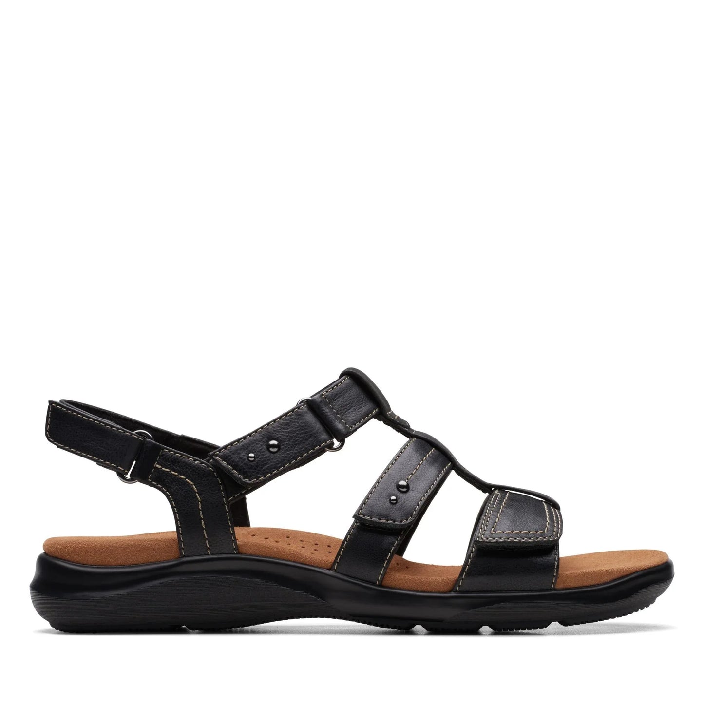 Sandalias De La Marca Clarks Para Mujer Modelo Kitly Step Black/Black En Color Negro