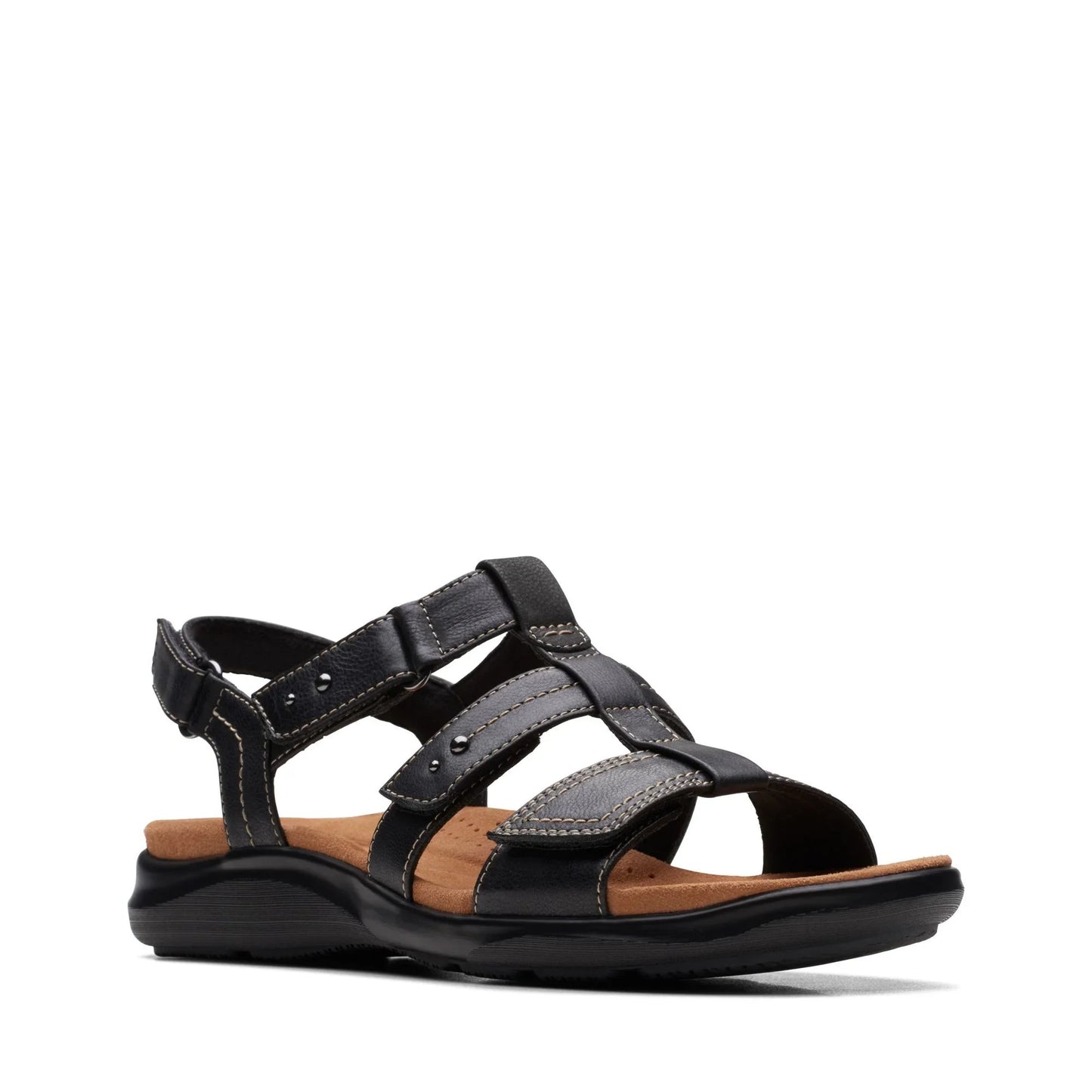 Sandalias De La Marca Clarks Para Mujer Modelo Kitly Step Black/Black En Color Negro
