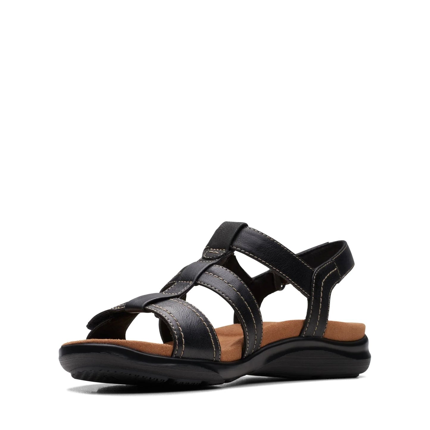 Sandalias De La Marca Clarks Para Mujer Modelo Kitly Step Black/Black En Color Negro