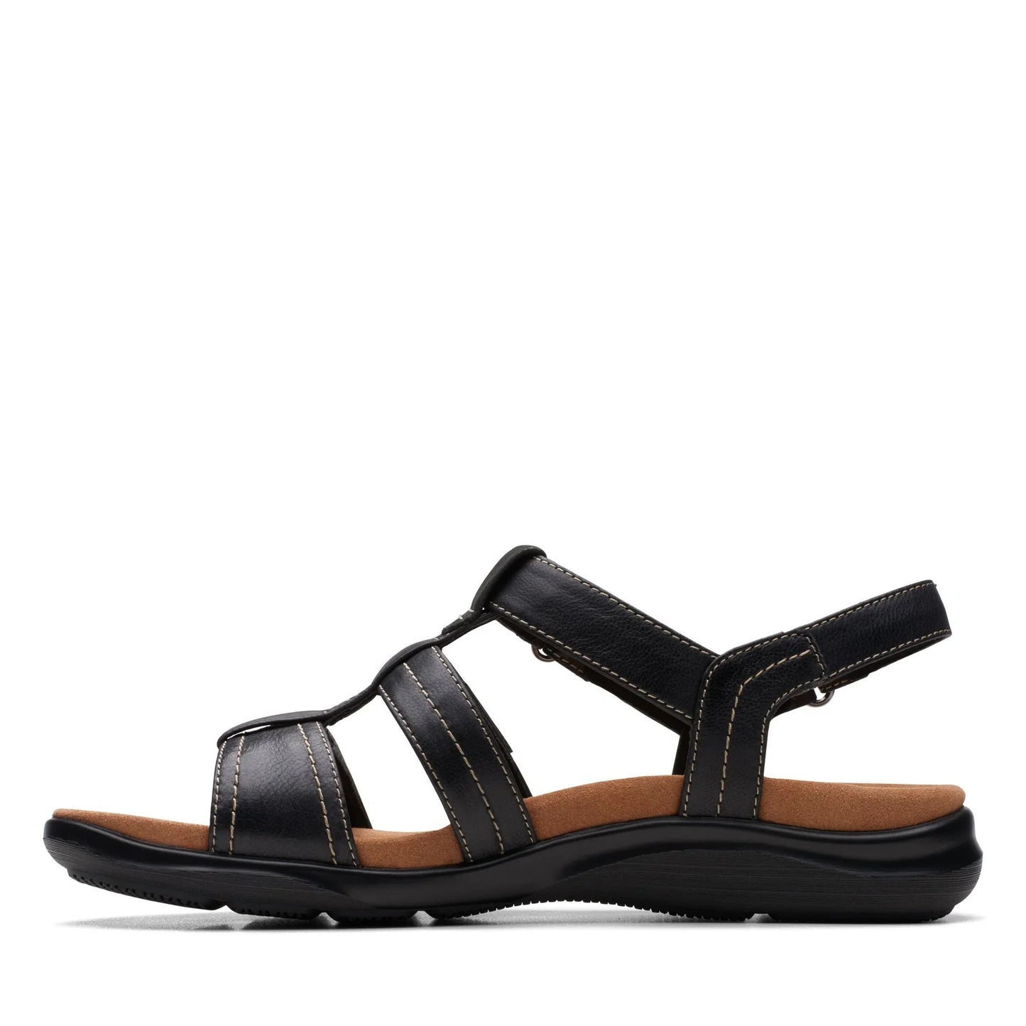 Sandalias De La Marca Clarks Para Mujer Modelo Kitly Step Black/Black En Color Negro