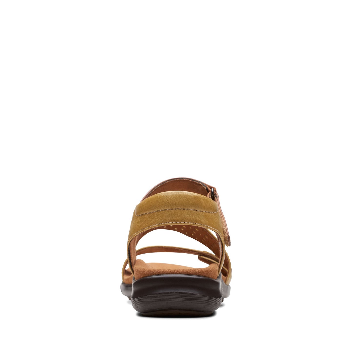 CLARKS レディース キトリーウェイ イエローレザーサンダル(イエロー)