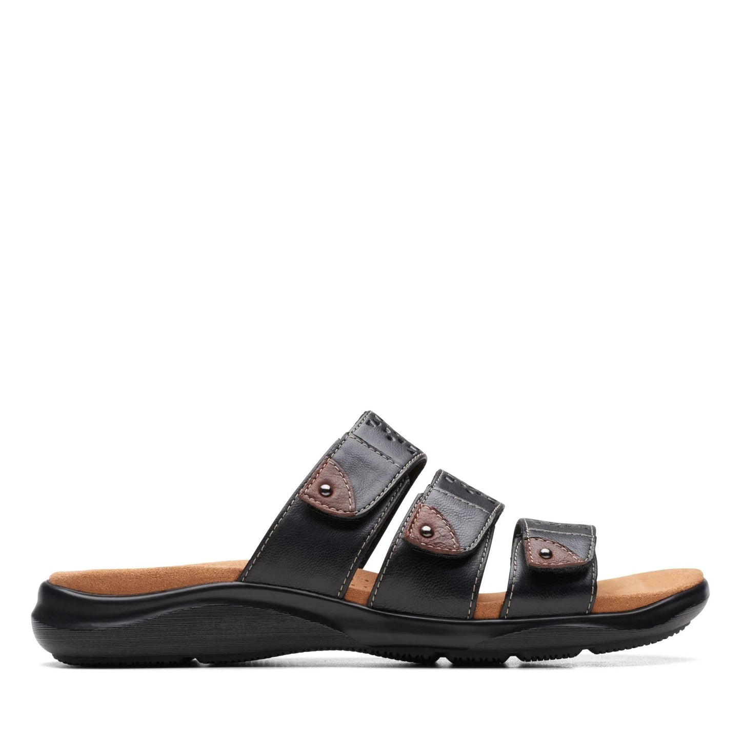 CLARKS レディース キトリーウォークサンダル(ブラック)