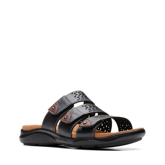 Clarks Kitly Walk-sandalen voor dames in zwart