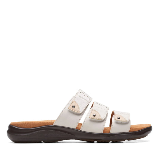 Clarks Dames Kitly Walk Witte Sandalen