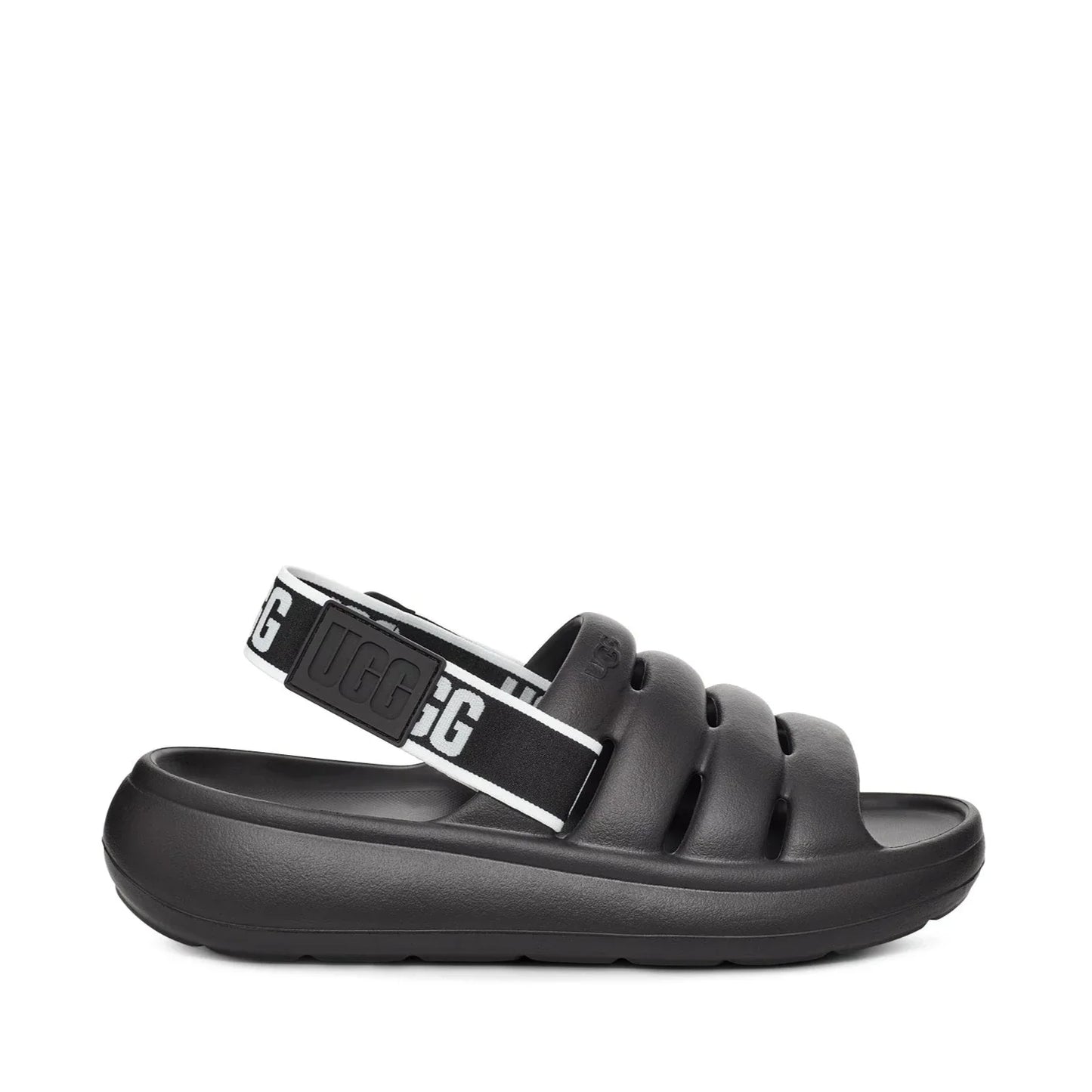 Sandales Ugg pour femmes, modèle W Sport Yeah Black, en noir