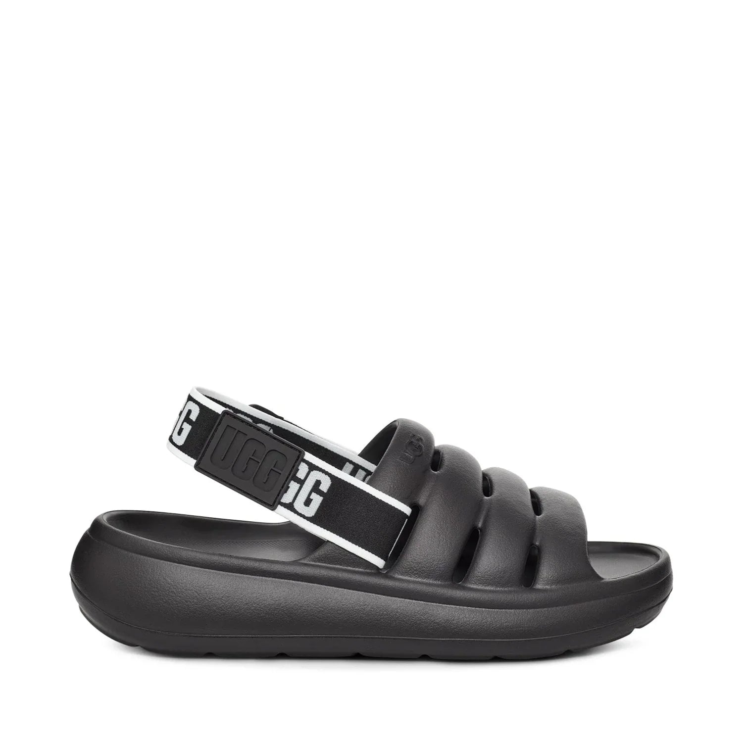 Ugg merk dames sandalen model W Sport Yeah zwart in zwart