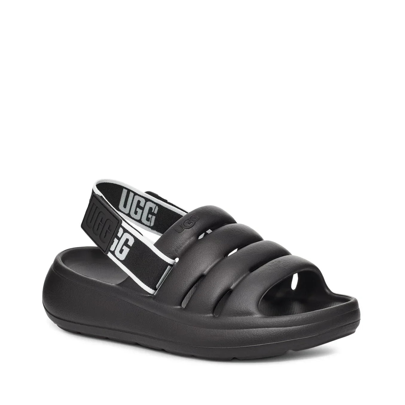 Sandales Ugg pour femmes, modèle W Sport Yeah Black, en noir