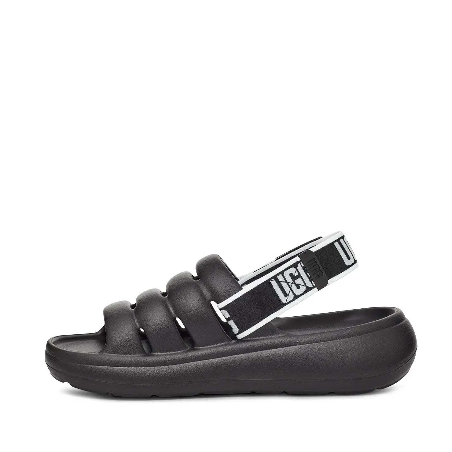 Ugg merk dames sandalen model W Sport Yeah zwart in zwart