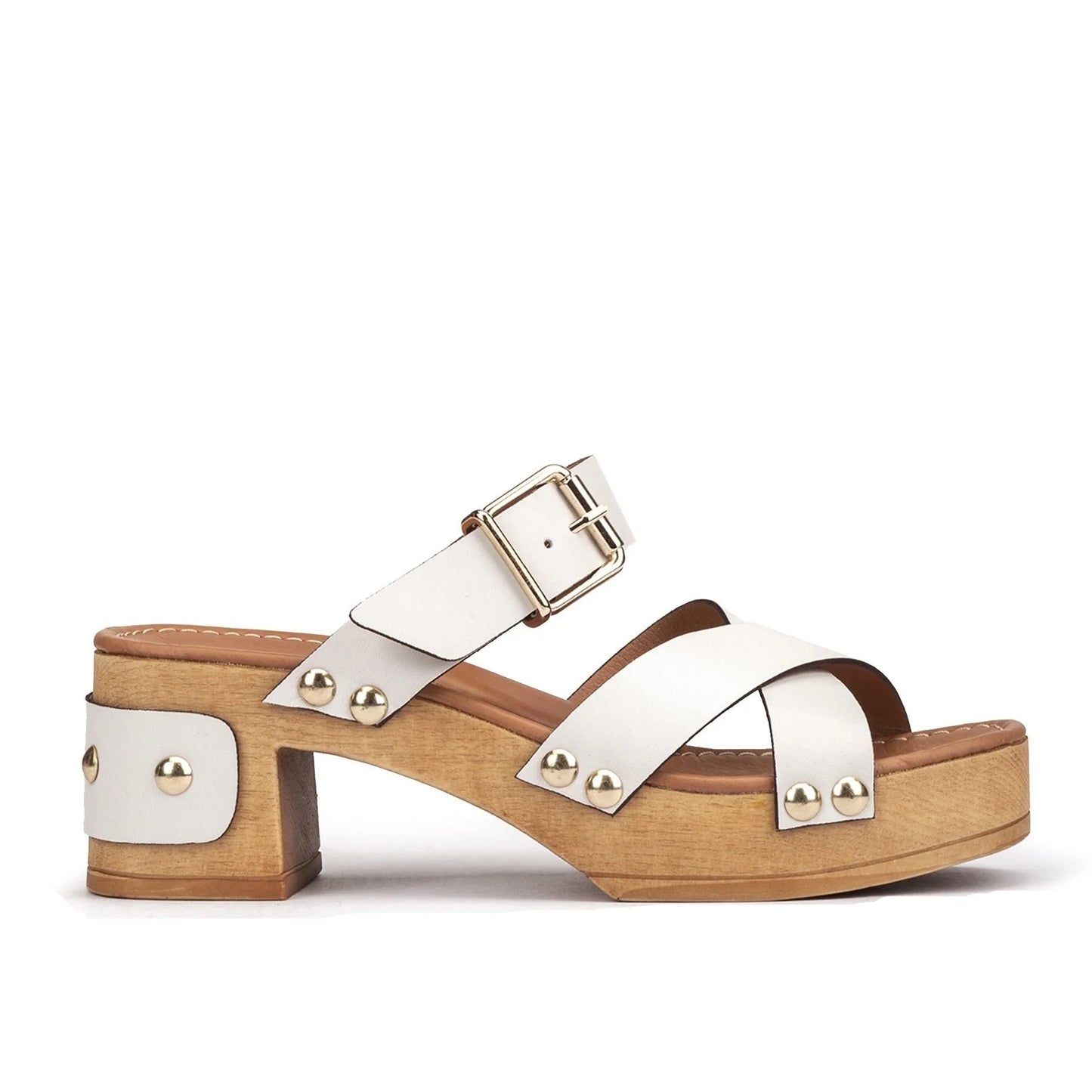 Sandalias De La Marca Pedro Miralles Para Mujer Modelo 13151 Alfa OffEn Color Blanco