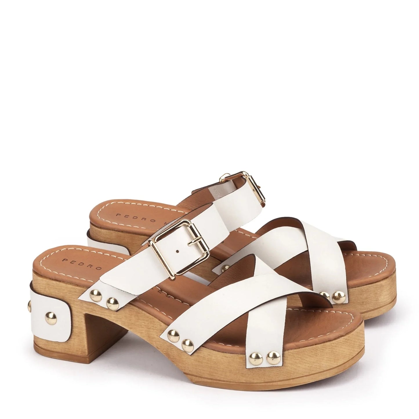 Sandalias De La Marca Pedro Miralles Para Mujer Modelo 13151 Alfa OffEn Color Blanco