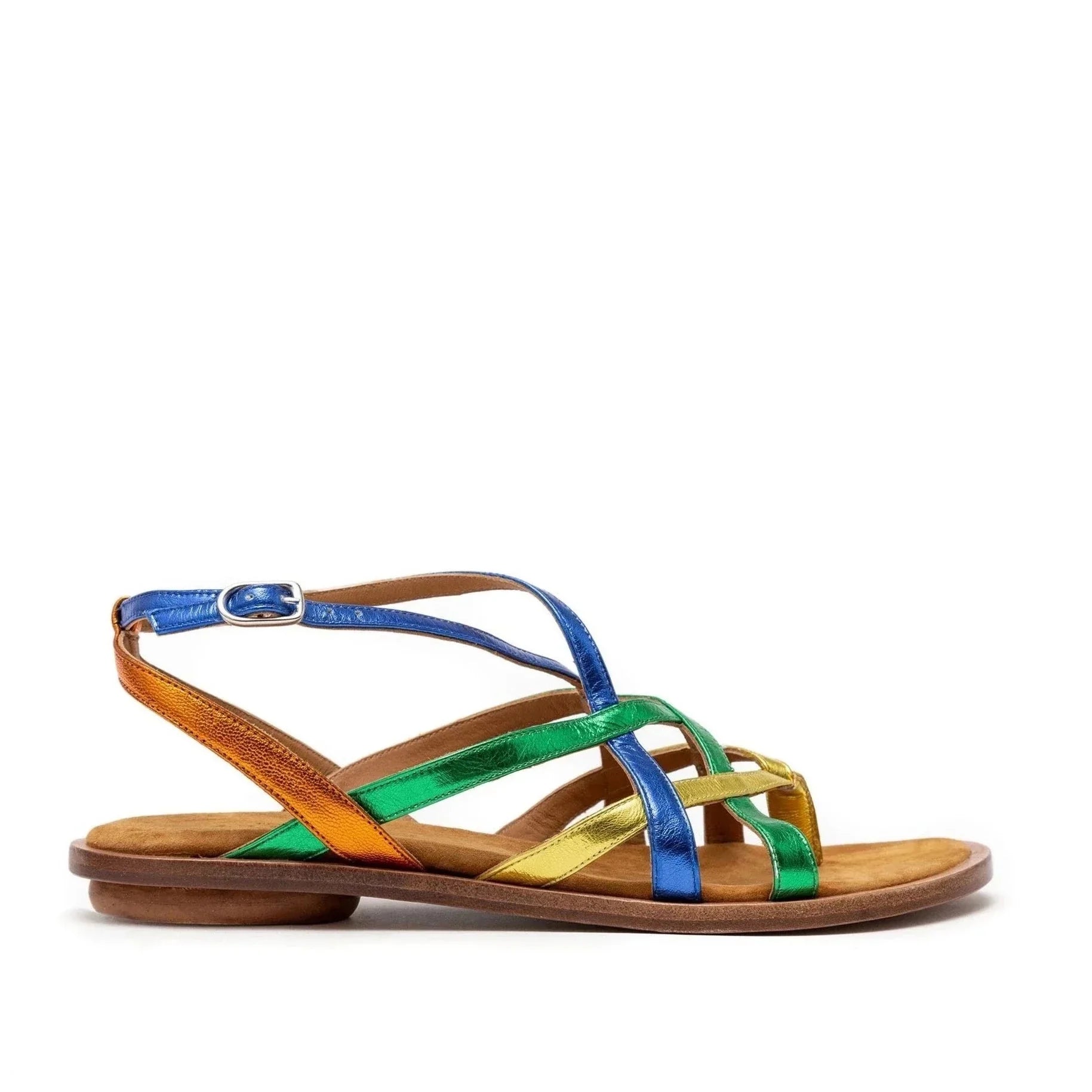 Sandalias De La Marca Audley Para Mujer Modelo Harika En Color Dorado