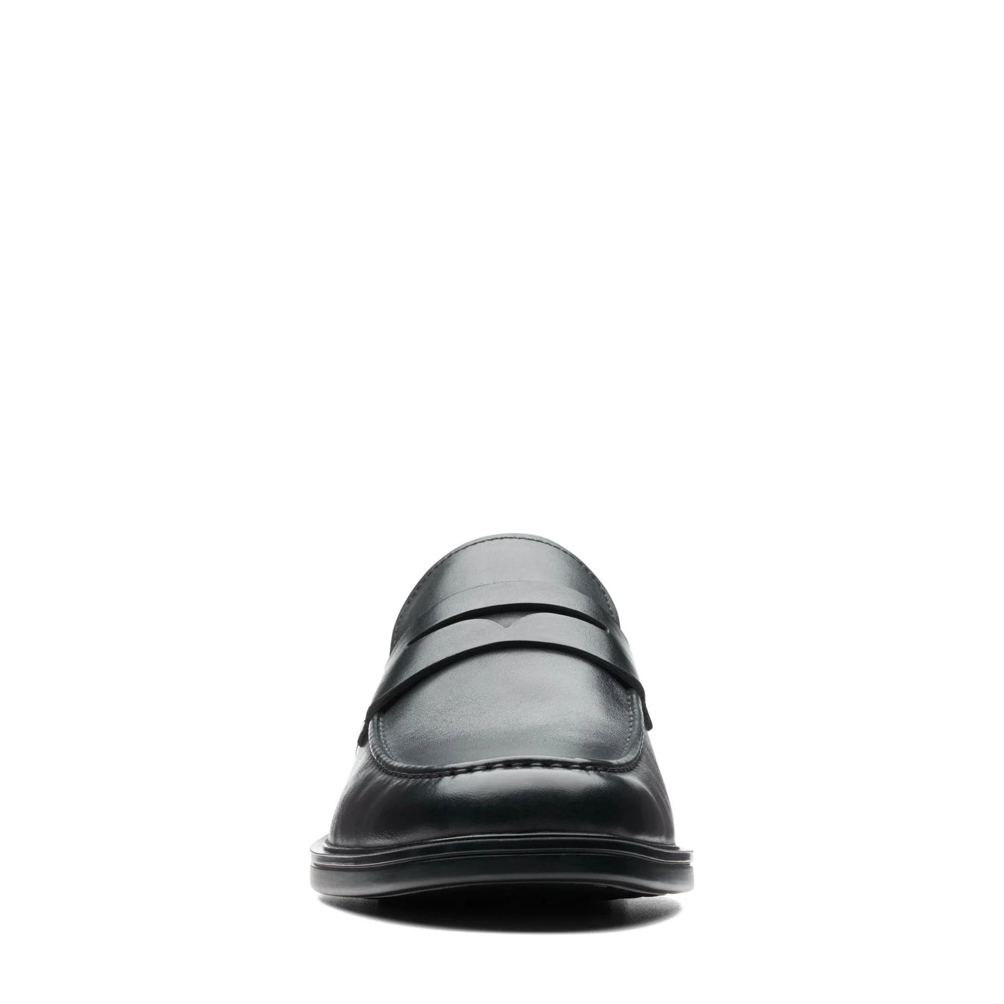 Mocasines De La Marca Clarks Para Hombre Modelo Un Aldric Step Black Leather En Color Negro