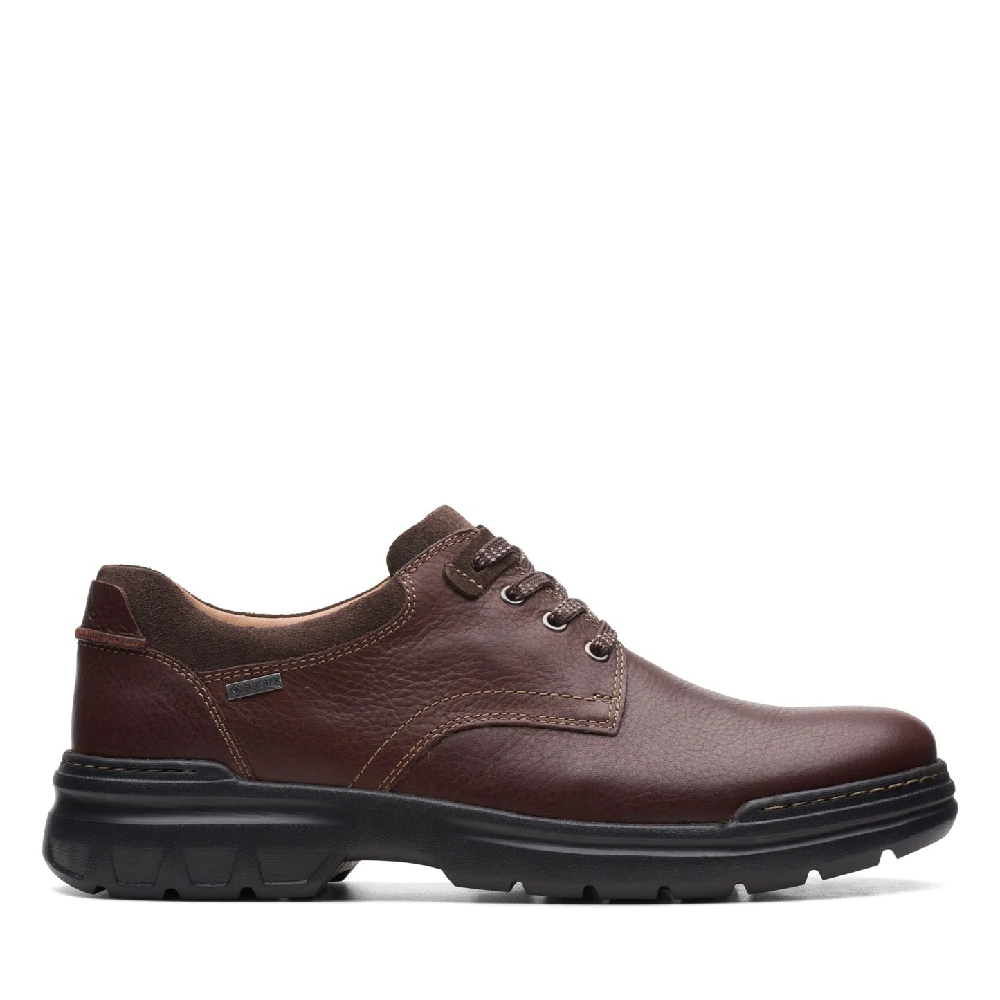Zapatos Casual De La Marca Clarks Para Hombre Modelo Rockie Walkgtx Dark Tan Lea En Color Marrón