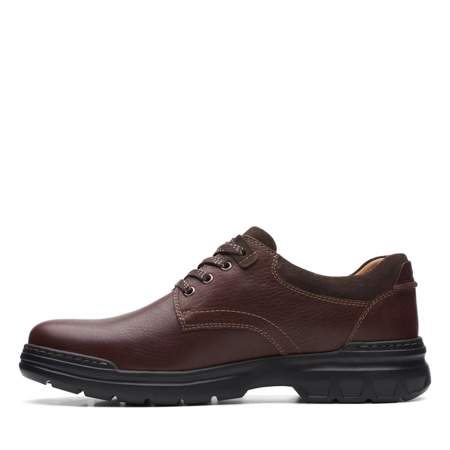 Zapatos Casual De La Marca Clarks Para Hombre Modelo Rockie Walkgtx Dark Tan Lea En Color Marrón