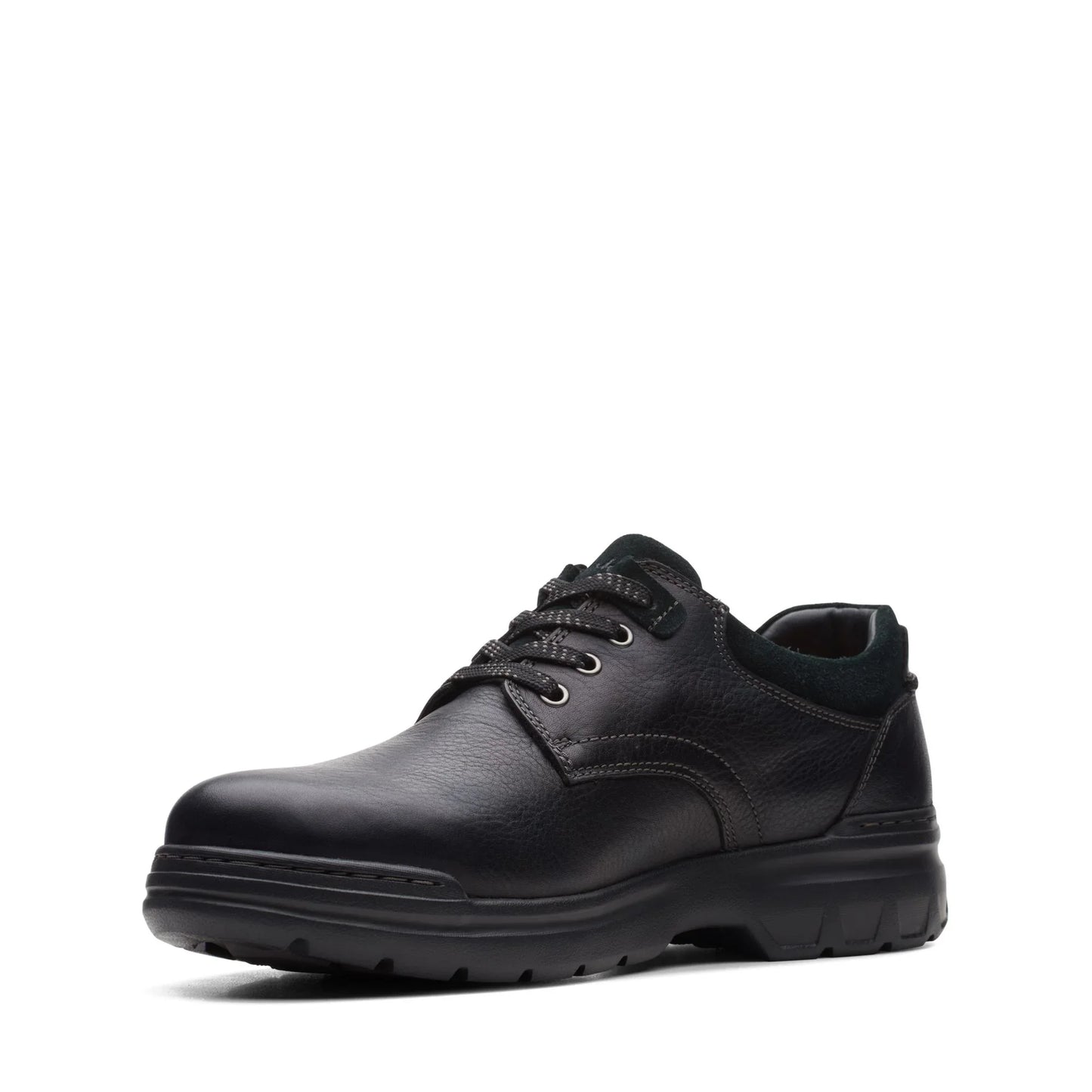 Zapatos Derby De La Marca Clarks Para Hombre Modelo Rockie Lo Gtx Black Leather En Color Negro