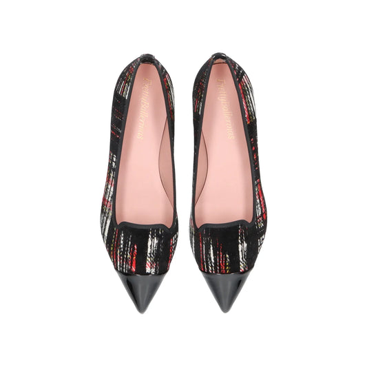 Bailarinas De La Marca Pretty Ballerinas Para Mujer Modelo Ella Shade Negro Tao En Color Rojo