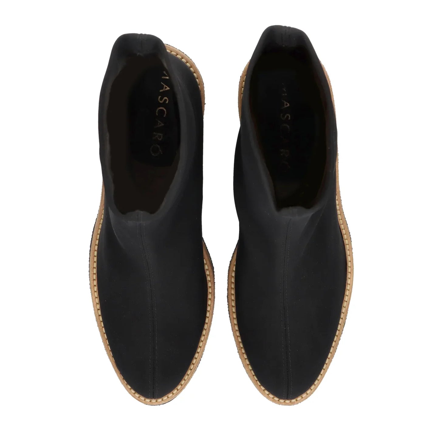 Botines De La Marca Mascaro Para Mujer Modelo Vera Elastic Bootie Negra En Color Negro