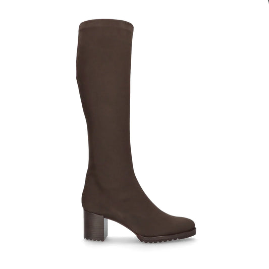 Bottes femme MASCARÓ, modèle Lima Elastic Boot Kenya, marron