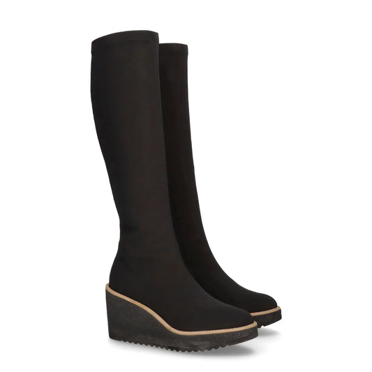 Botas De La Marca Mascaro Para Mujer Modelo Bota Vera Elastic Scotch En Color Negro