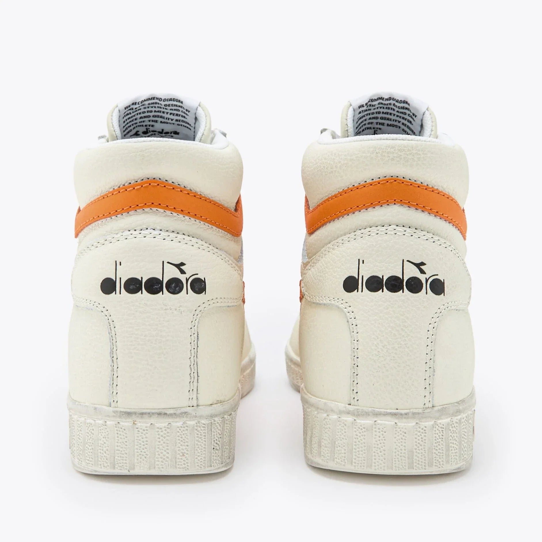 Sneakers De La Marca Diadora Para Unisex Modelo Game L High Fluo Wax White/Orange En Color Naranja