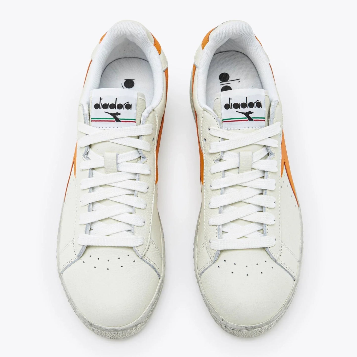 Sneakers unisex Diadora Game L Low Fluo Wax modello arancione