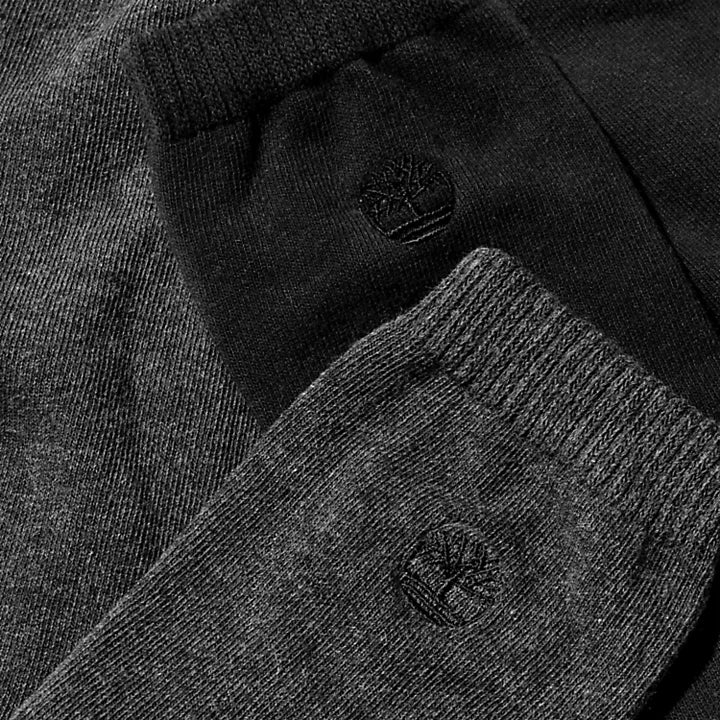 TIMBERLAND | CALCETINES HOMBRE | PACK DE 2 PARES DE CALCETINES ALTOS NEGRO | MULTICOLOR