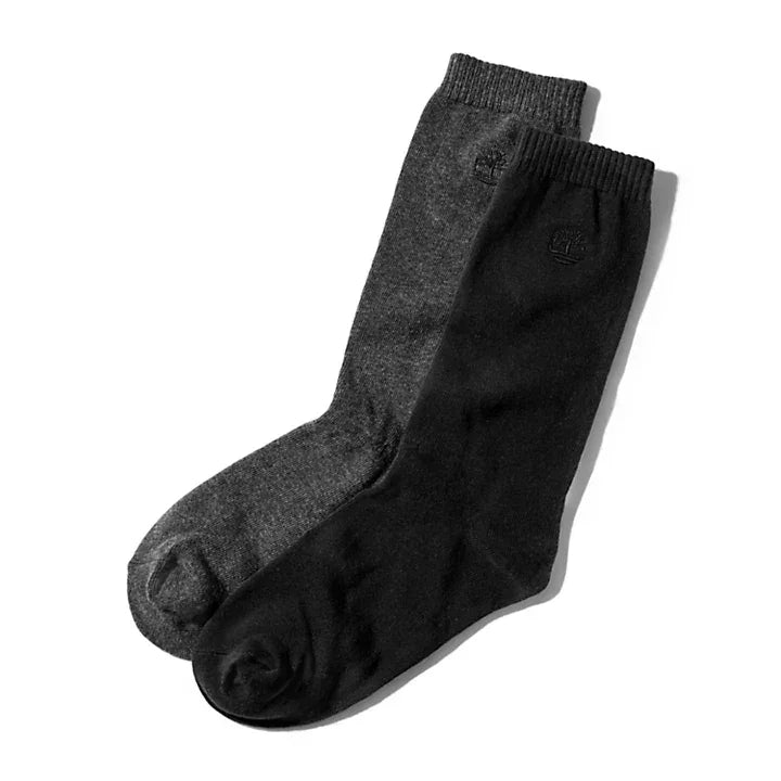 TIMBERLAND | CHAUSSETTES HOMME | LOT DE 2 CHAUSSETTES NOIRES | MULTICOLORE