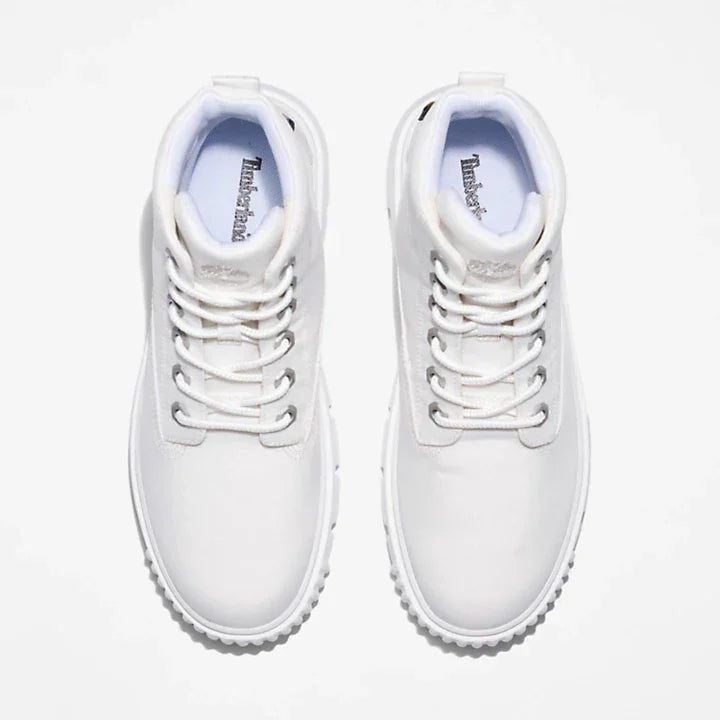 Timberland Damen Greyfield Fabric BT Weiße Stiefel