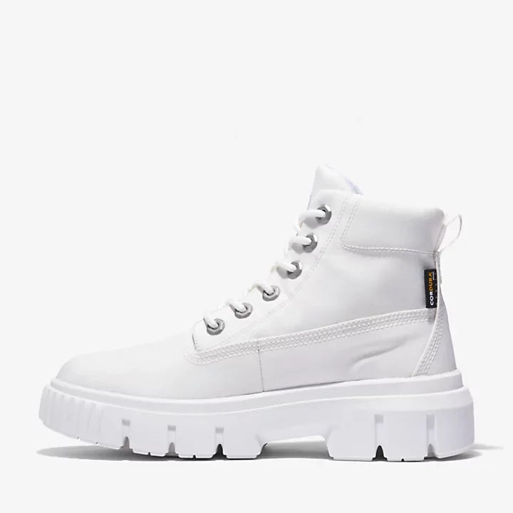 Timberland Damen Greyfield Fabric BT Weiße Stiefel