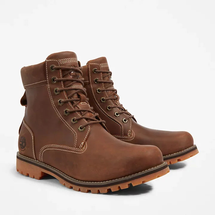 Мужские прочные ботинки Timberland WP II 6 с простым носком, коричневые