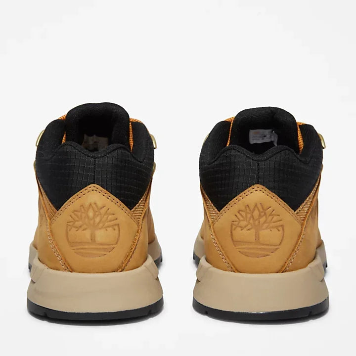 Botines De La Marca Timberland Para Hombre Modelo Sprint Trekker Mid Wheat Nubuck En Color Amarillo