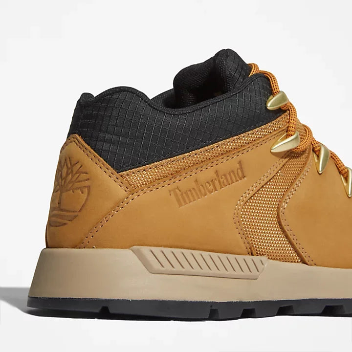 Botines De La Marca Timberland Para Hombre Modelo Sprint Trekker Mid Wheat Nubuck En Color Amarillo