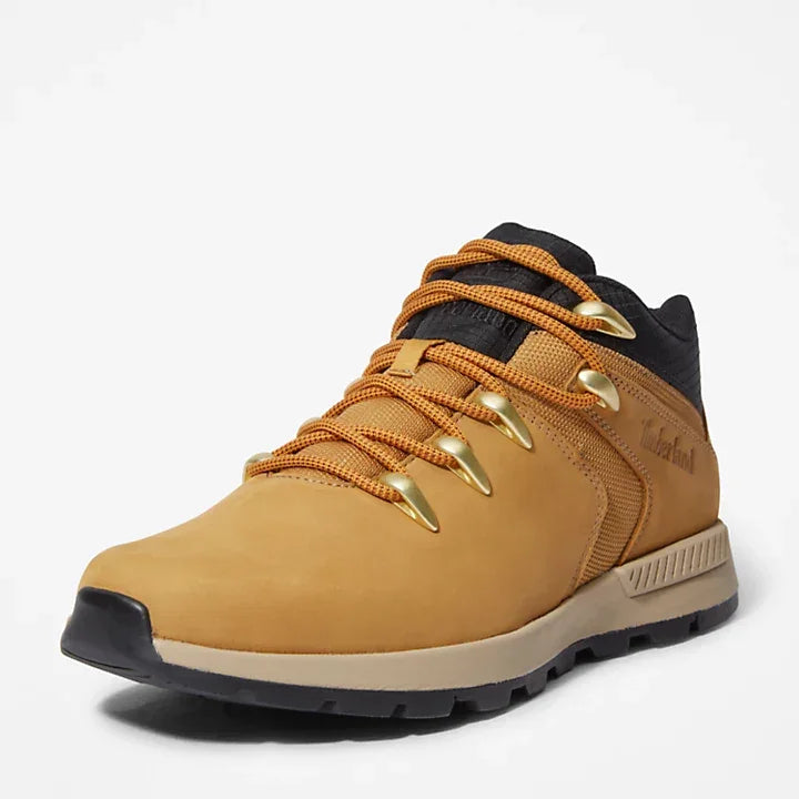 Botines De La Marca Timberland Para Hombre Modelo Sprint Trekker Mid Wheat Nubuck En Color Amarillo