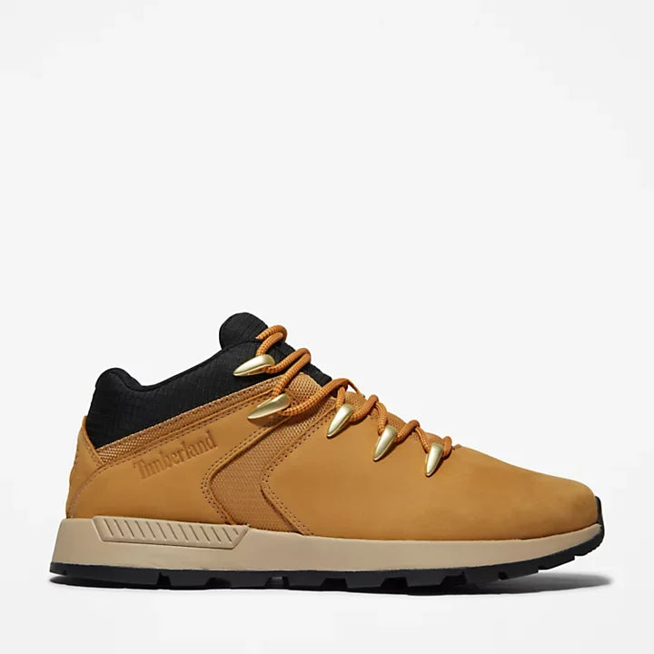 Botines De La Marca Timberland Para Hombre Modelo Sprint Trekker Mid Wheat Nubuck En Color Amarillo