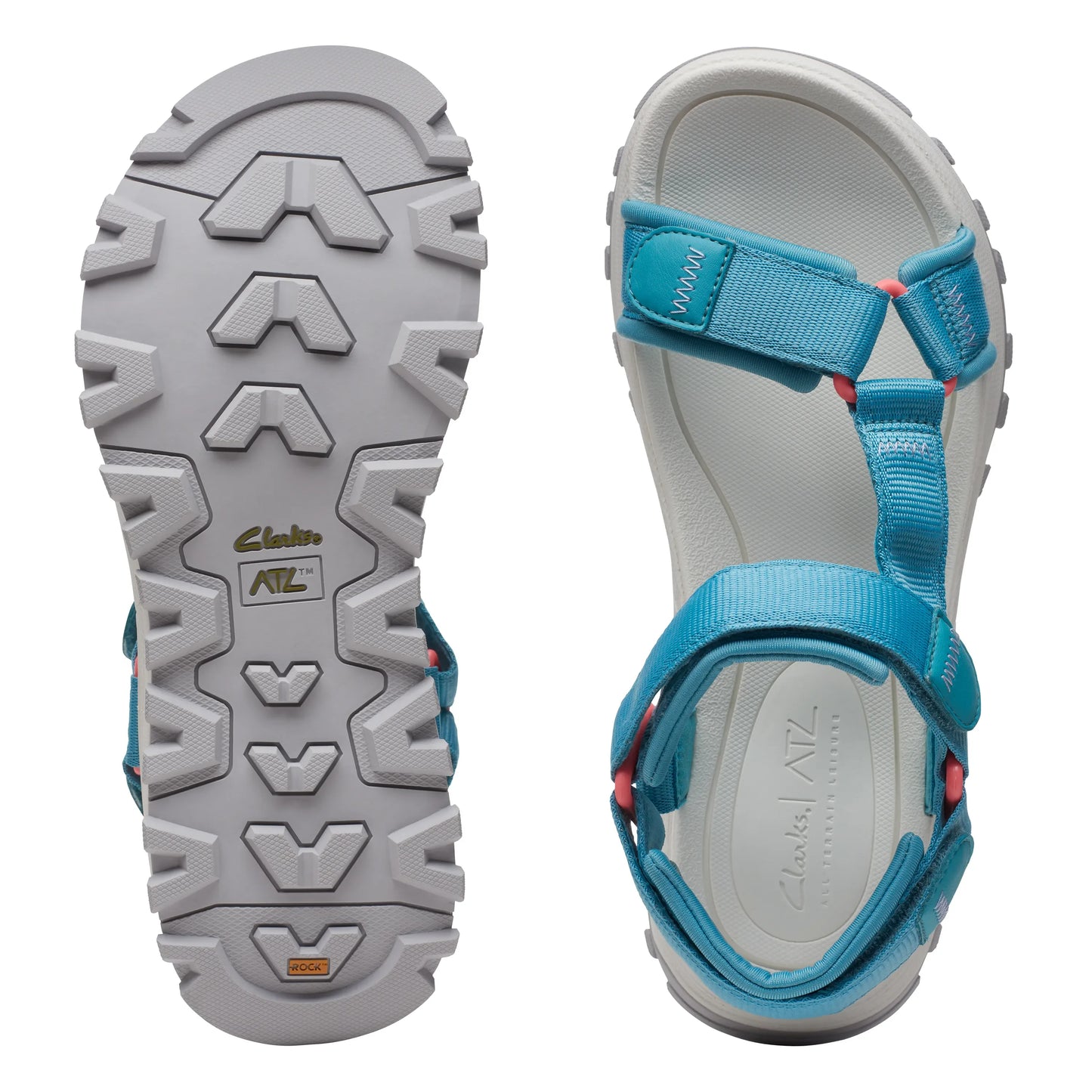 Sandalias De La Marca Clarks Para Mujer Modelo Atltrek Sport Aqua En Color Azul