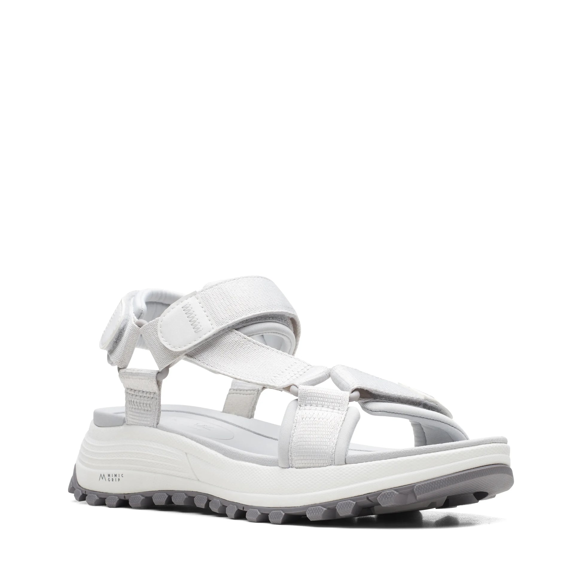 Clarks 女士 Atltrek Sport 白色组合凉鞋(白色)