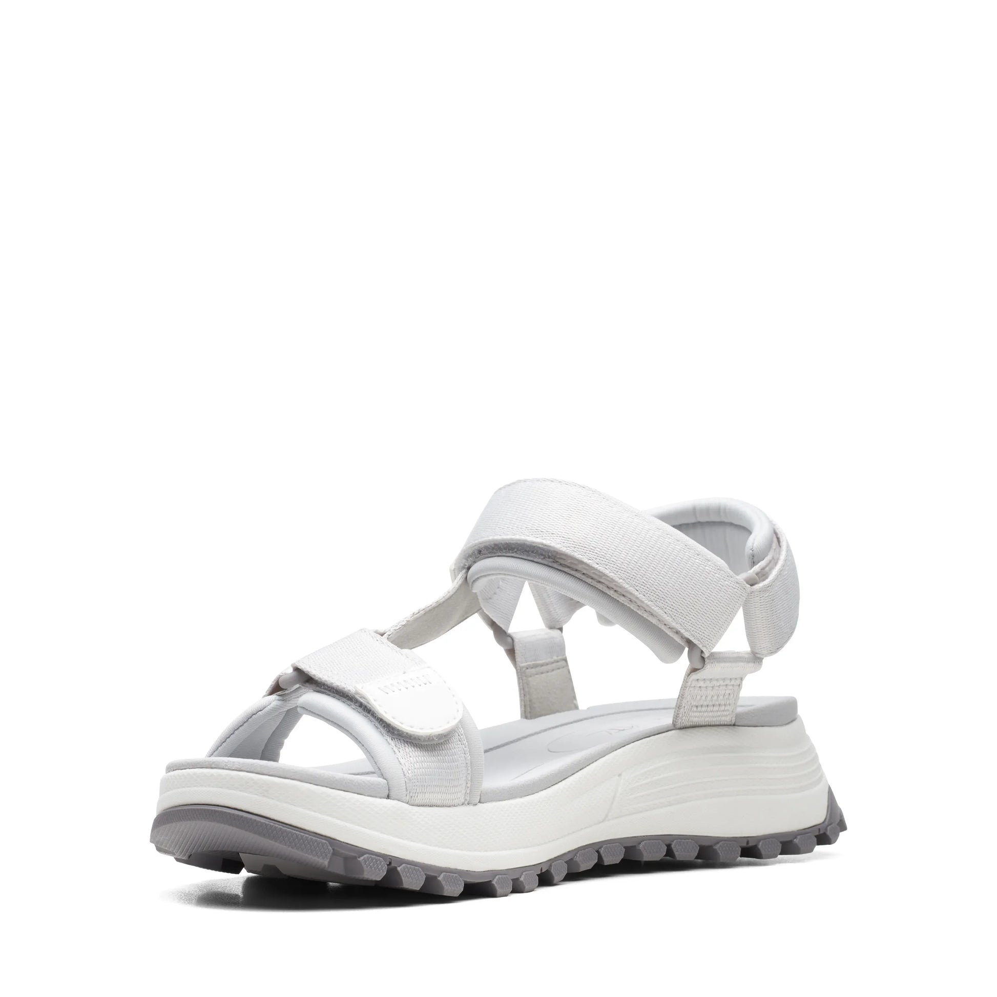 Clarks 女士 Atltrek Sport 白色组合凉鞋(白色)