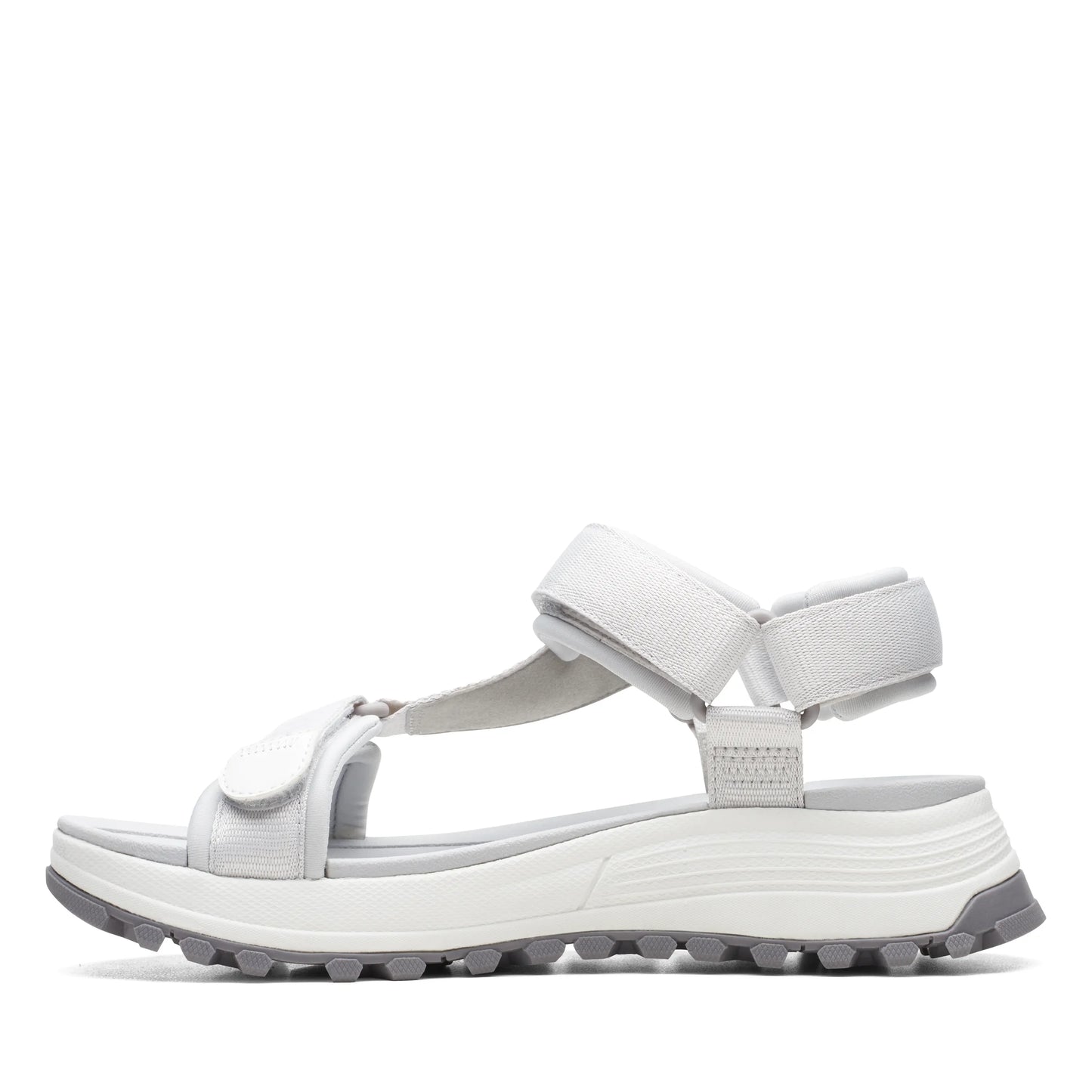 Sandalias De La Marca Clarks Para Mujer Modelo Atltrek Sport White Combination En Color Blanco
