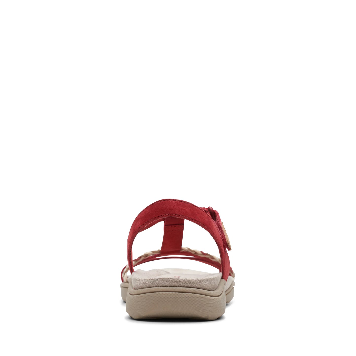 Sandalias De La Marca Clarks Para Mujer Modelo Amanda Tealite Red Nubuck En Color Rojo