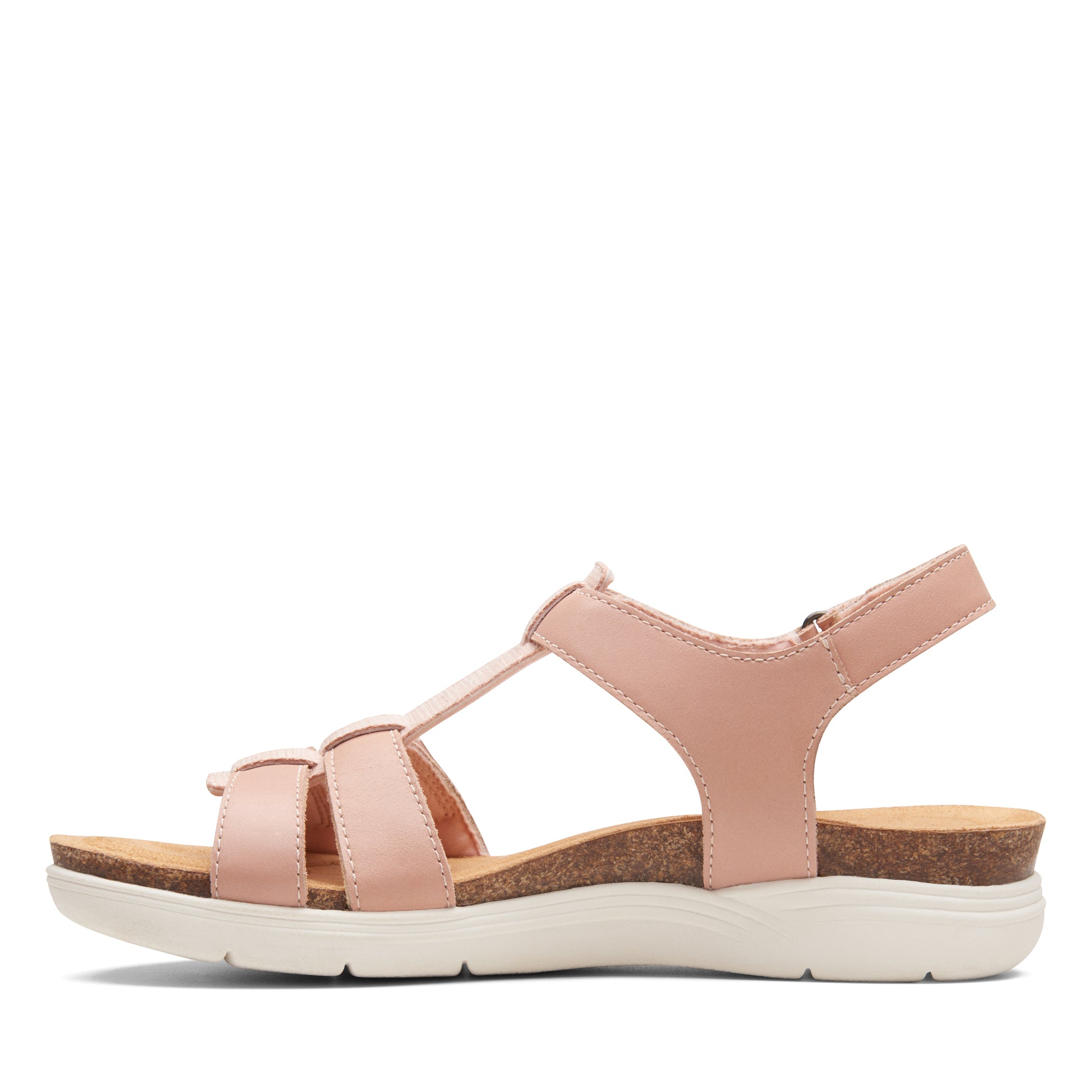 Clarks 女士 April Cove Blush 粉色凉鞋