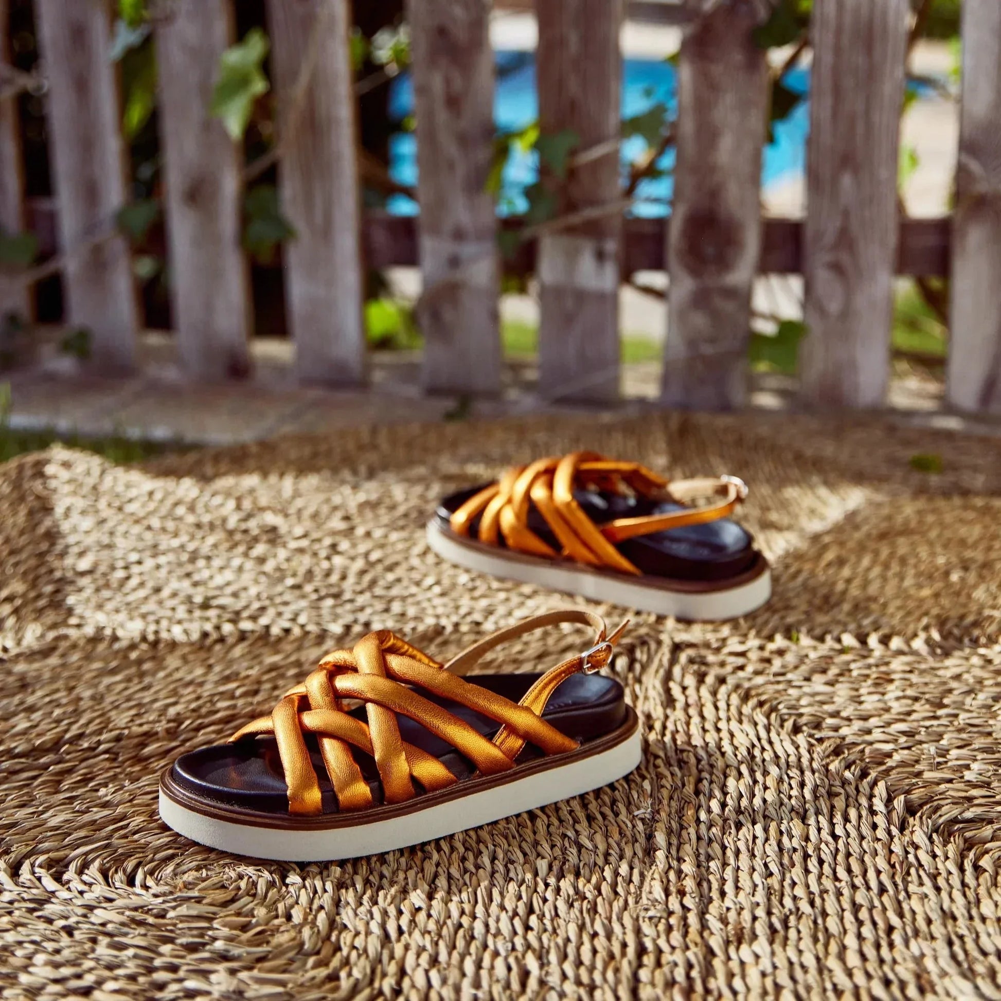 Sandalias De La Marca Audley Para Mujer Modelo Heike: Plataforma 22315En Color Rojo