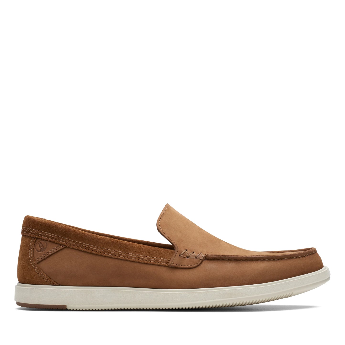 Zapatos Casual De La Marca Clarks Para Hombre Modelo Bratton Loafer Dark Tan Nubuck En Color Beige