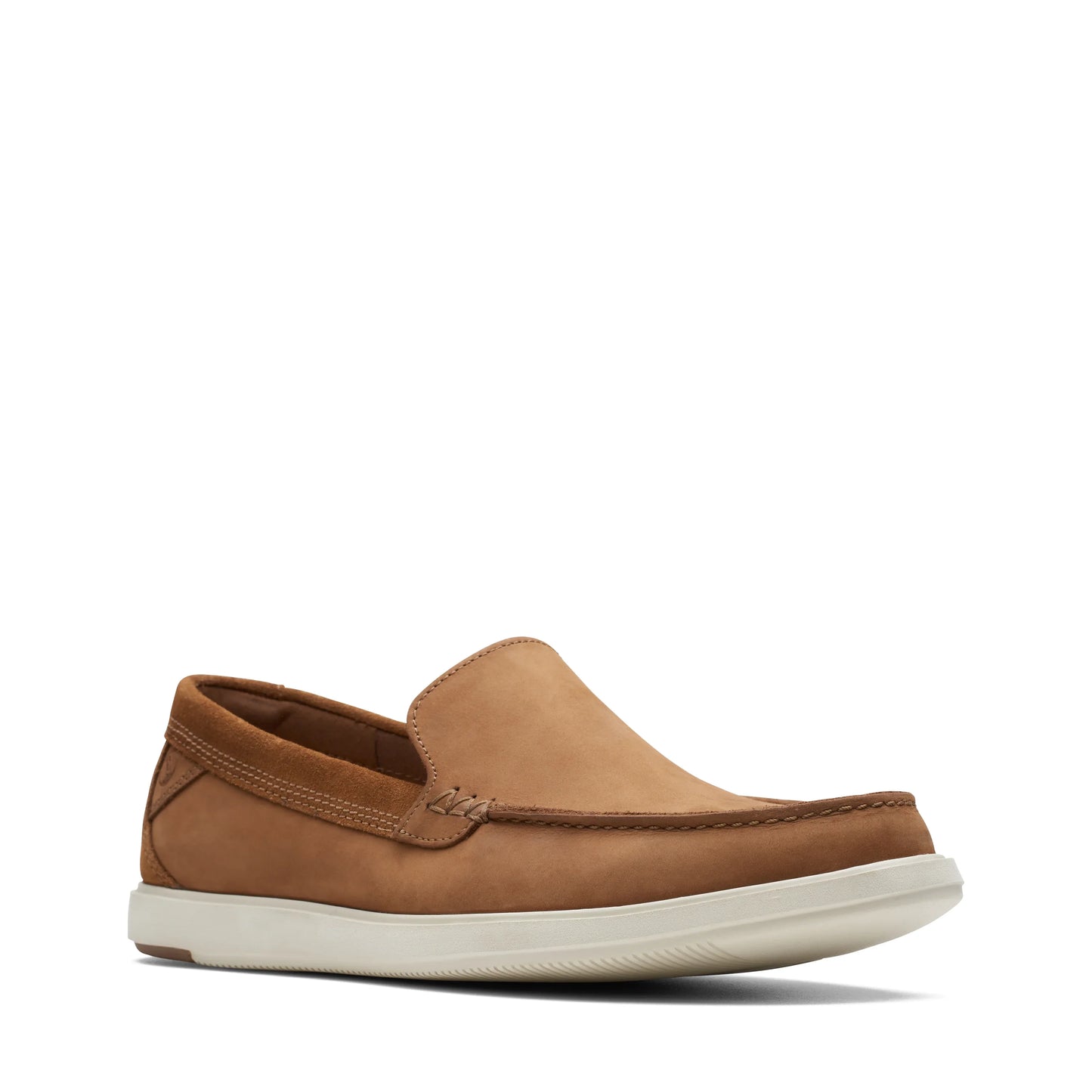 Zapatos Casual De La Marca Clarks Para Hombre Modelo Bratton Loafer Dark Tan Nubuck En Color Beige
