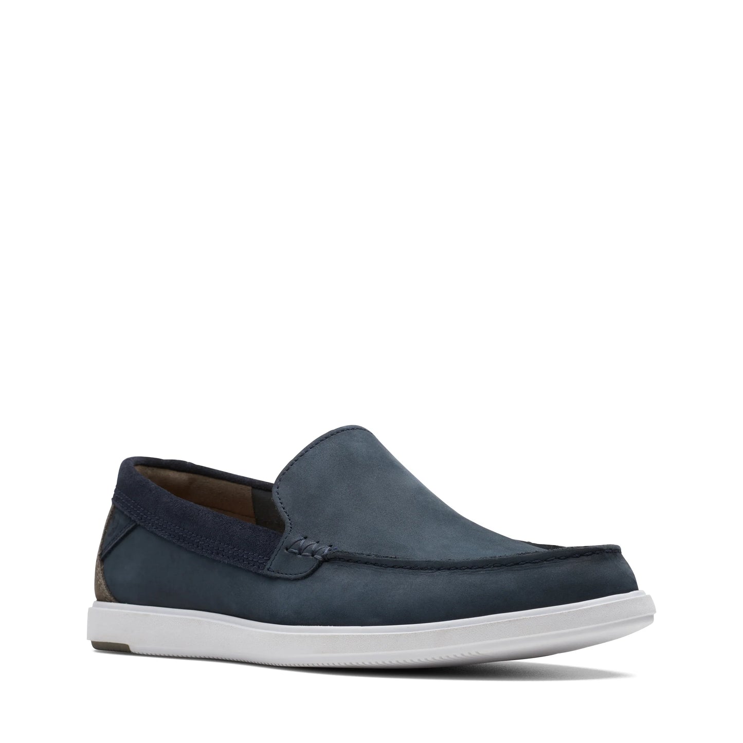 Zapatos Casual De La Marca Clarks Para Hombre Modelo Bratton Loafer Navy Nubuck En Color Azul