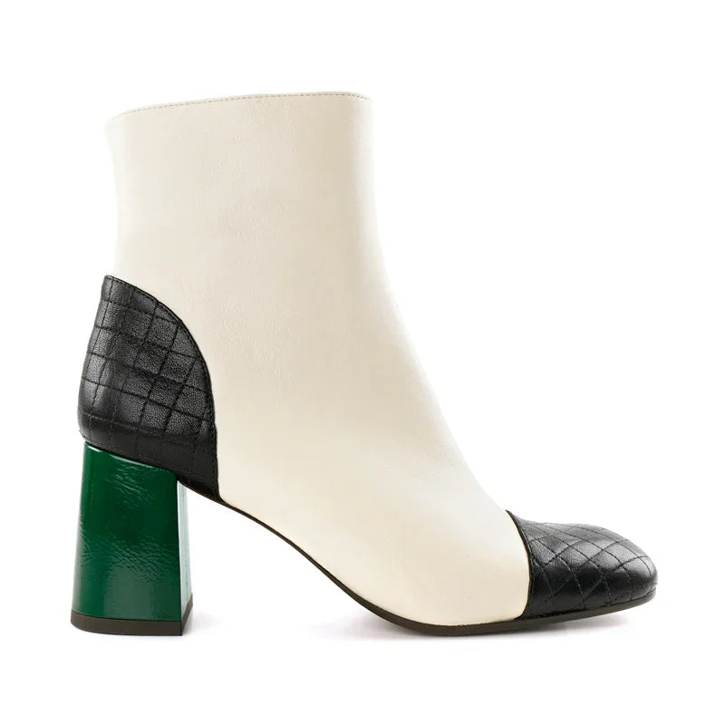 Bottes Pabush blanches pour femme Chie Mihara