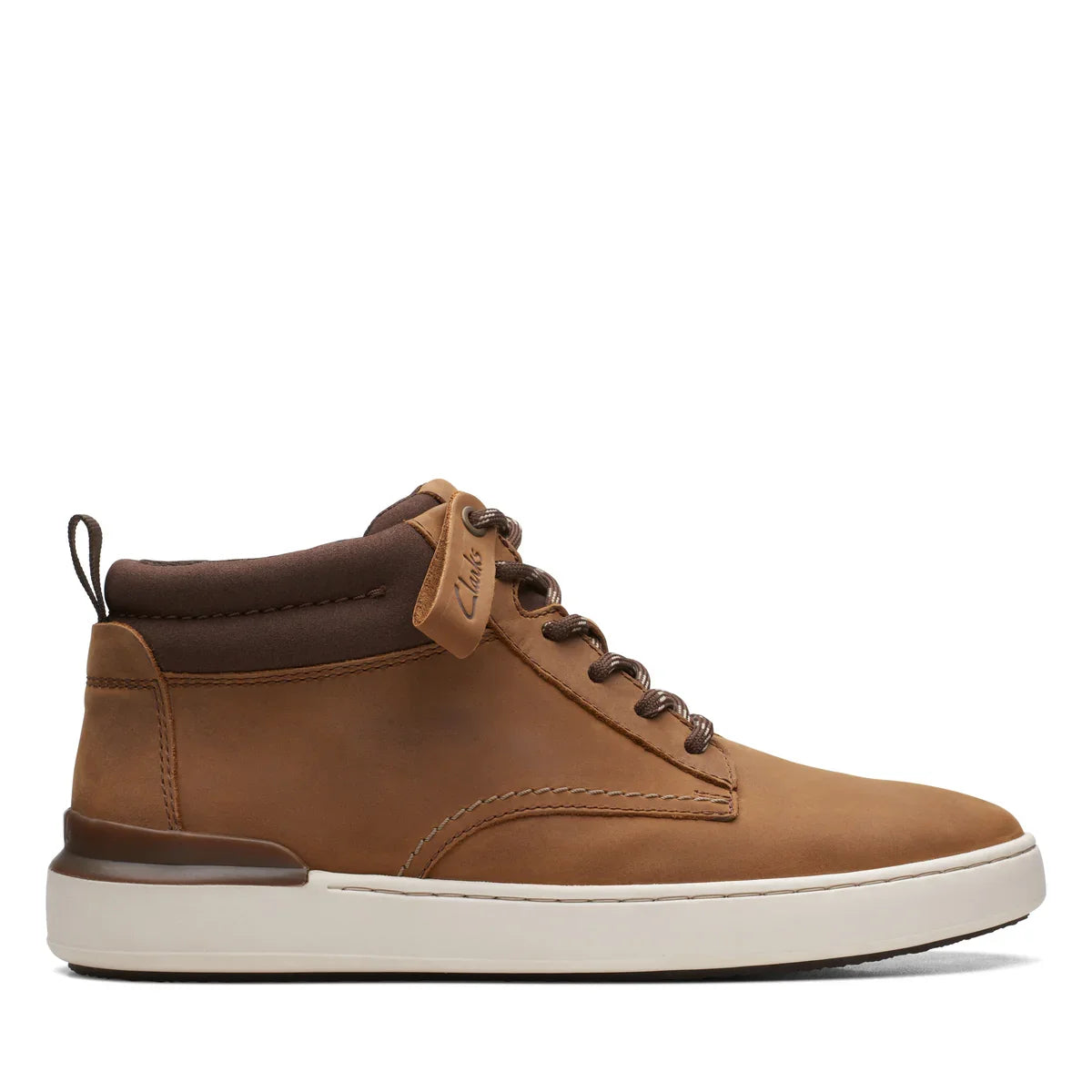 Botines De La Marca Clarks Para Hombre Modelo Courtlite Mid Light Tan En Color Marrón