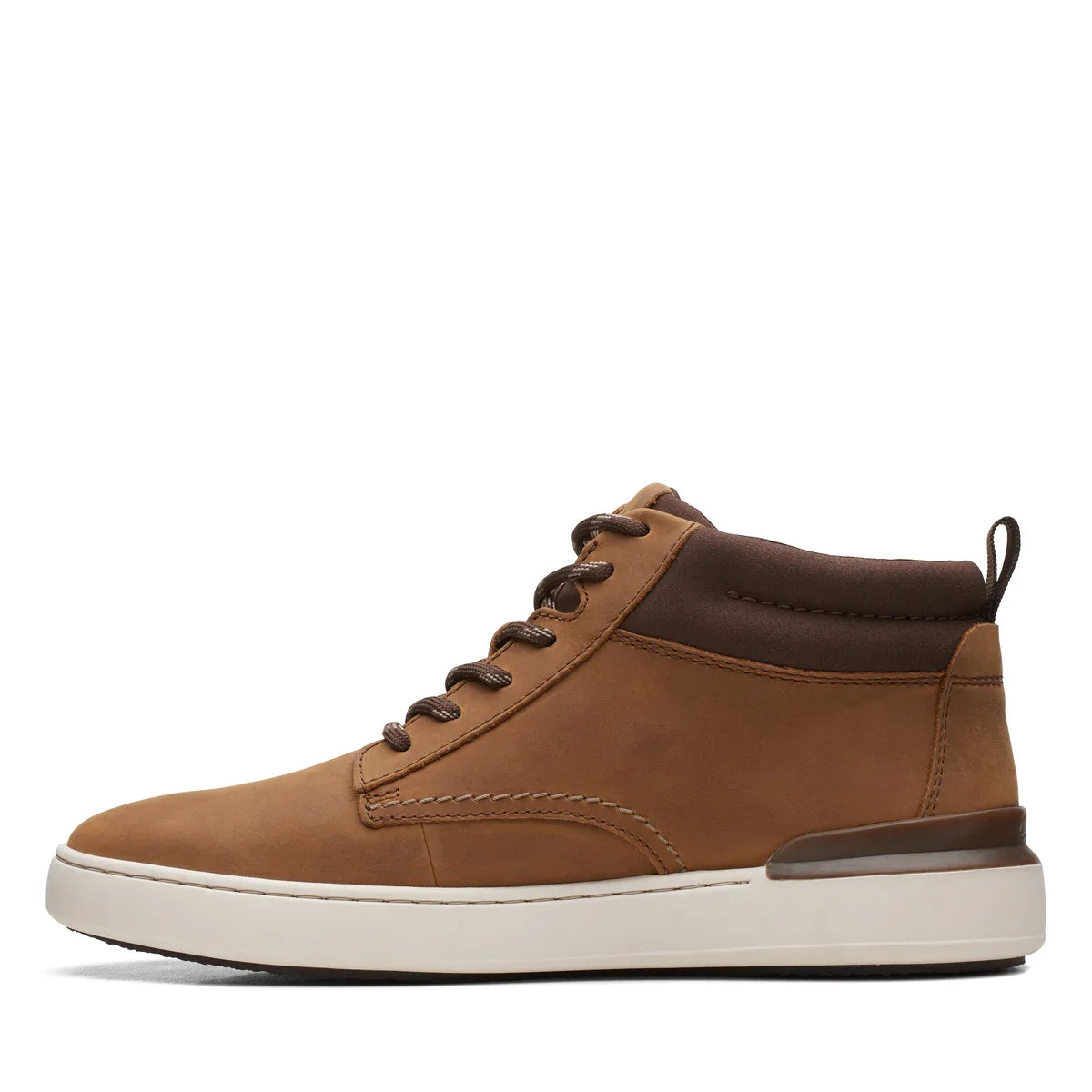 Botines De La Marca Clarks Para Hombre Modelo Courtlite Mid Light Tan En Color Marrón